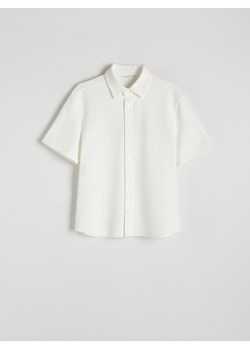 Reserved - Gładka koszula - złamana biel ze sklepu Reserved w kategorii Koszule męskie - zdjęcie 172357500
