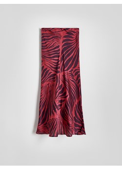 Reserved - Wzorzysta spódnica maxi - kasztanowy ze sklepu Reserved w kategorii Spódnice - zdjęcie 172357513