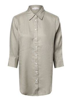 Marie Lund Damska bluzka lniana Kobiety len trzcinowy jednolity ze sklepu vangraaf w kategorii Koszule damskie - zdjęcie 172357530