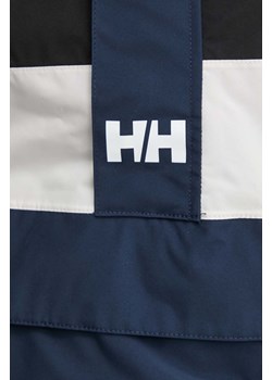 Helly Hansen kurtka przeciwdeszczowa kolor granatowy przejściowa oversize ze sklepu ANSWEAR.com w kategorii Kurtki damskie - zdjęcie 172358433