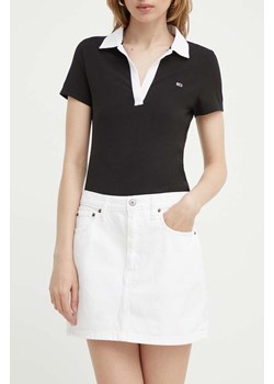 Abercrombie &amp; Fitch spódnica jeansowa kolor biały mini ołówkowa ze sklepu ANSWEAR.com w kategorii Spódnice - zdjęcie 172358620