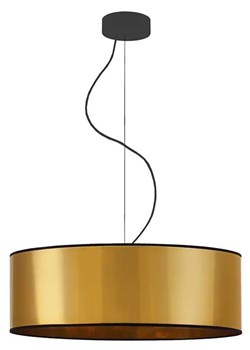 Złoty okrągły żyrandol nad stół 50 cm - EX855-Hajfun ze sklepu Edinos.pl w kategorii Lampy wiszące - zdjęcie 172359034