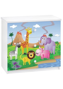 Komoda dziecięca z szufladami safari - Happy 10X ze sklepu Edinos.pl w kategorii Meble dziecięce - zdjęcie 172359221