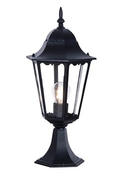Czarna niska lampa ogrodowa stojąca - S352-Tirma ze sklepu Edinos.pl w kategorii Oświetlenie ogrodowe - zdjęcie 172359240