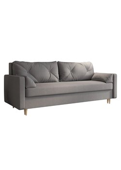 Popielata sofa rozkładana - Petra ze sklepu Edinos.pl w kategorii Sofy i kanapy - zdjęcie 172359403