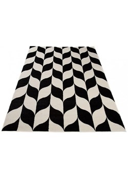 Czarno biały dywan nowoczesny w jodełkę - Maero 7X ze sklepu Edinos.pl w kategorii Dywany - zdjęcie 172359422