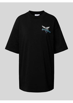 T-shirt z nadrukiem z logo ze sklepu Peek&Cloppenburg  w kategorii Bluzki damskie - zdjęcie 172361100