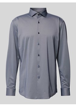 Koszula biznesowa o kroju slim fit z kołnierzykiem typu kent ze sklepu Peek&Cloppenburg  w kategorii Koszule męskie - zdjęcie 172361130