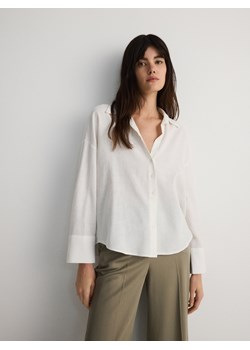 Reserved - Koszula z lnem - złamana biel ze sklepu Reserved w kategorii Koszule damskie - zdjęcie 172364074
