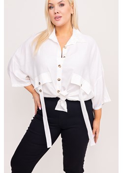Biała Koszula TEKAYA ze sklepu TONO w kategorii Koszule damskie - zdjęcie 172365903