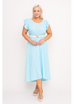Błękitna Sukienka SINZI ze sklepu TONO w kategorii Sukienki - zdjęcie 172365963