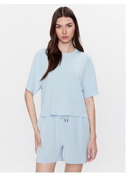 Moss Copenhagen T-Shirt 17525 Błękitny Basic Fit ze sklepu MODIVO w kategorii Bluzki damskie - zdjęcie 172370481