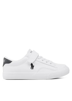 Sneakersy Polo Ralph Lauren Theron V Ps RF104104 White Smooth PU/Navy w/ Navy PP ze sklepu eobuwie.pl w kategorii Trampki dziecięce - zdjęcie 172370893