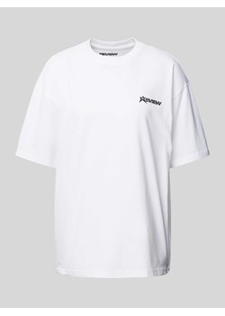 T-shirt o kroju oversized z nadrukiem z logo ze sklepu Peek&Cloppenburg  w kategorii Bluzki damskie - zdjęcie 172372282