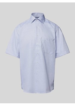 Koszula biznesowa o kroju comfort fit ze wzorem na całej powierzchni ze sklepu Peek&Cloppenburg  w kategorii Koszule męskie - zdjęcie 172372504