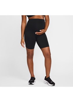 Damskie ciążowe kolarki z wysokim stanem i kieszeniami 20 cm Nike (M) One - Czerń ze sklepu Nike poland w kategorii Bielizna ciążowa - zdjęcie 172372550