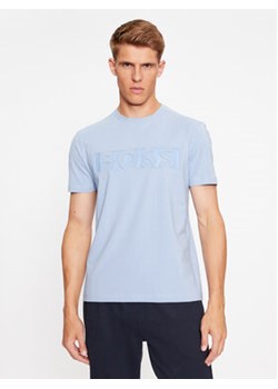 Boss T-Shirt Tee 4 50501235 Błękitny Regular Fit ze sklepu MODIVO w kategorii T-shirty męskie - zdjęcie 172372882
