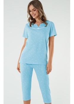 Bawełniana piżama damska turkusowa Elodia, Kolor turkusowy, Rozmiar M, Italian Fashion ze sklepu Primodo w kategorii Piżamy damskie - zdjęcie 172372980