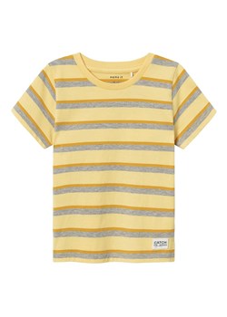 name it Koszulka &quot;Flat&quot; w kolorze żółto-szarym ze sklepu Limango Polska w kategorii T-shirty chłopięce - zdjęcie 172373854