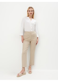 Mohito - Biała bluzka z lnem - biały ze sklepu Mohito w kategorii Bluzki damskie - zdjęcie 172377352