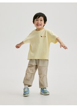 Reserved - T-shirt oversize z nadrukiem - żółty ze sklepu Reserved w kategorii T-shirty chłopięce - zdjęcie 172378142