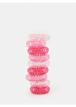 Sinsay - Gumki do włosów 9 pack - różowy ze sklepu Sinsay w kategorii Gumki do włosów - zdjęcie 172378553