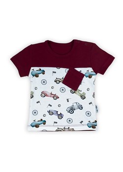 Koszulka chłopięca z krótkim rękawem w autka ze sklepu 5.10.15 w kategorii Koszulki niemowlęce - zdjęcie 172378800