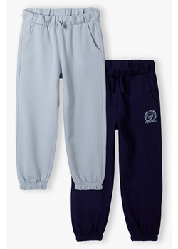 Spodnie dresowe 2pak - niebieskie i granatowe - Limited Edition ze sklepu 5.10.15 w kategorii Spodnie chłopięce - zdjęcie 172378822