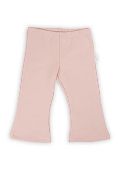 Bawełniane różowe spodnie dziewczęce typu dzwony ze sklepu 5.10.15 w kategorii Spodnie i półśpiochy - zdjęcie 172378881