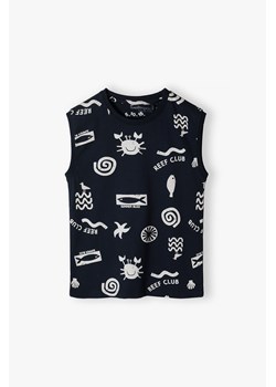 Koszulka na lato - granatowa w wakacyjne wzory - 5.10.15. ze sklepu 5.10.15 w kategorii T-shirty chłopięce - zdjęcie 172378891