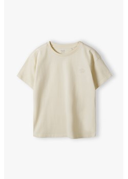 T-shirt bawełniany - ecru - Limited Edition ze sklepu 5.10.15 w kategorii Bluzki dziewczęce - zdjęcie 172378920
