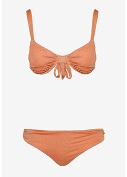 Pomarańczowe Dwuczęściowe Bikini Biustonosz Wiązany na Plecach Majtki Typu Figi Tiamanis ze sklepu Born2be Odzież w kategorii Stroje kąpielowe - zdjęcie 172379452