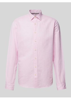 Koszula biznesowa o kroju slim fit z kołnierzykiem typu kent ze sklepu Peek&Cloppenburg  w kategorii Koszule męskie - zdjęcie 172379691
