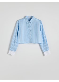 Reserved - Krótka koszula z lyocellem - jasnoniebieski ze sklepu Reserved w kategorii Koszule damskie - zdjęcie 172380490