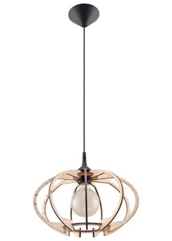 Drewniana lampa wisząca skandynawska - EX518-Mandelins ze sklepu Edinos.pl w kategorii Lampy wiszące - zdjęcie 172381231