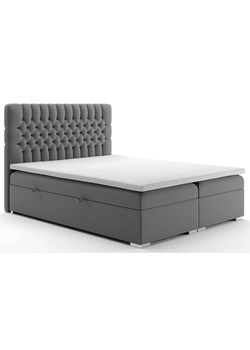 Małżeńskie łóżko boxspring Saniko 160x200 - 32 kolory ze sklepu Edinos.pl w kategorii Łóżka i materace - zdjęcie 172381963