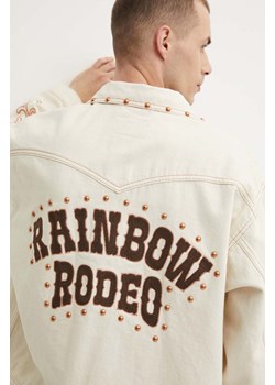 Levi&apos;s kurtka bawełniana Pride kolor beżowy przejściowa oversize ze sklepu ANSWEAR.com w kategorii Kurtki męskie - zdjęcie 172382541