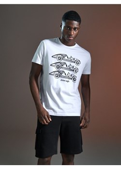 Sinsay - Koszulka z nadrukiem - biały ze sklepu Sinsay w kategorii T-shirty męskie - zdjęcie 172385791