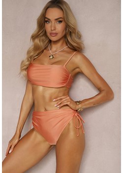 Pomarańczowe Bikini Dwuczęściowe Stanik z Regulowanymi Ramiączkami Majtki High Waist Dimmina ze sklepu Renee odzież w kategorii Stroje kąpielowe - zdjęcie 172386964