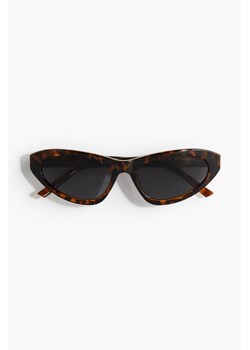 H & M - Okulary przeciwsłoneczne typu „kocie oczy" - Brązowy ze sklepu H&M w kategorii Okulary przeciwsłoneczne damskie - zdjęcie 172386980