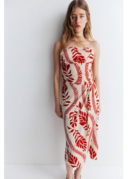 H & M - Kopertowa spódnica z dzianiny - Czerwony ze sklepu H&M w kategorii Spódnice - zdjęcie 172386983
