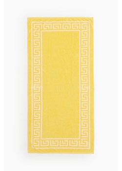 H & M - Ręcznik plażowy w meandrowy wzór - Żółty ze sklepu H&M w kategorii Ręczniki - zdjęcie 172387061