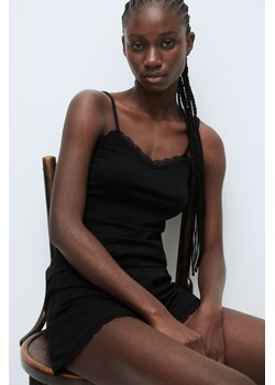 H & M - Piżama z koszulką i szortami - Czarny ze sklepu H&M w kategorii Piżamy damskie - zdjęcie 172387091