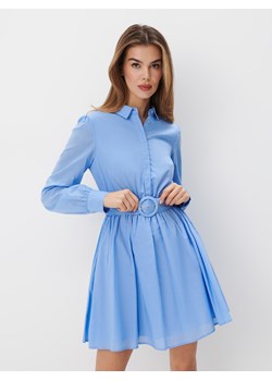 Mohito - Koszulowa sukienka mini - błękitny ze sklepu Mohito w kategorii Sukienki - zdjęcie 172387871