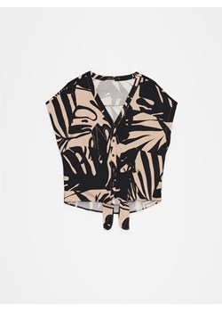 Mohito - Wiskozowa bluzka - beżowy ze sklepu Mohito w kategorii Bluzki damskie - zdjęcie 172387880
