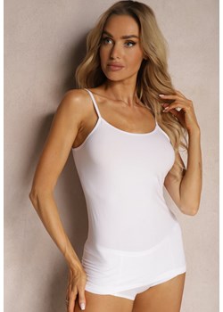 Biała Koszulka Top na Ramiączkach Dimzula ze sklepu Renee odzież w kategorii Bluzki damskie - zdjęcie 172388182