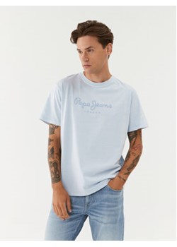 Pepe Jeans T-Shirt Jayden PM509098 Błękitny Regular Fit ze sklepu MODIVO w kategorii T-shirty męskie - zdjęcie 172390022
