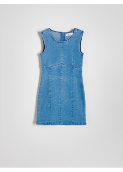 Reserved - Jeansowa sukienka mini - niebieski ze sklepu Reserved w kategorii Sukienki - zdjęcie 172390473