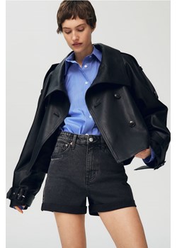 H & M - Szorty dżinsowe Mom Ultra High - Czarny ze sklepu H&M w kategorii Szorty - zdjęcie 172393432
