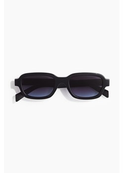 H & M - Owalne okulary przeciwsłoneczne - Czarny ze sklepu H&M w kategorii Okulary przeciwsłoneczne męskie - zdjęcie 172393473